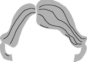 clipart image   hairstyle  long flowing locks  clipart