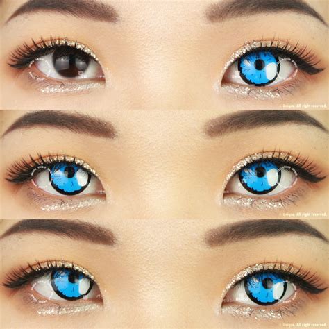 Real Anime Blue Cosplay Colored Contacts | Perfect Your Anime Cosplay – UNIQSO