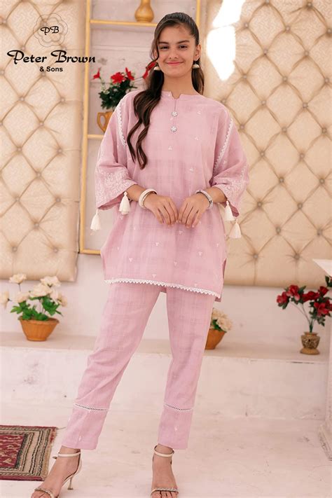 Cape Embroidery-Girl Suit - Summer Collection 2024