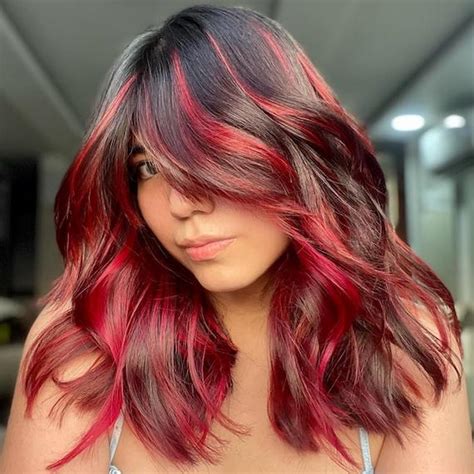 black  red hair   create   wella professionals