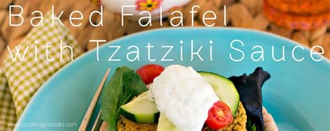 Baked Falafel with Tzatziki Sauce: Low-Carb Vegetarian Dish