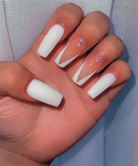 Pink and White Coffin Nail Combinations - TailoringinHindi