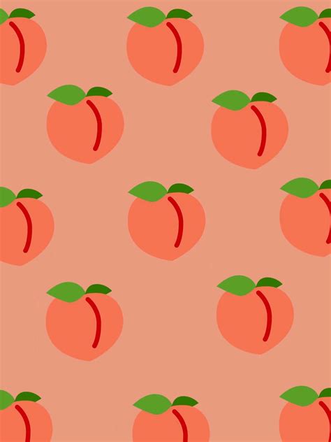 Download Sweet and Juicy Cute Peach Wallpaper | Wallpapers.com
