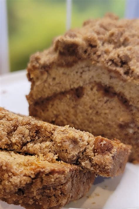 Banana Bread with Two Layers of Streusel - Plated for Two