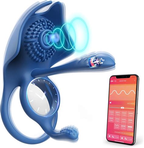 Amazon.com: Vibrating Cock Ring Sex Toys - RIDMII 4 in 1 Vibrating