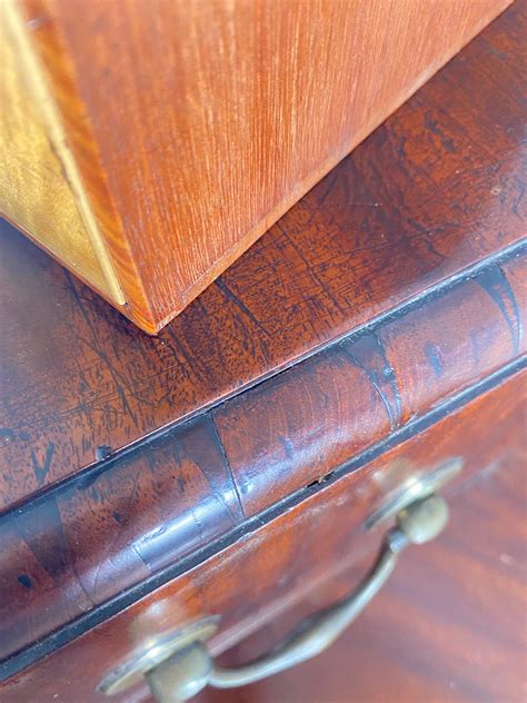 Incredible Georgian Travelling Box with Hidden Locking Mechanism For