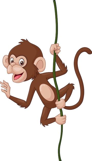 Clipart Monkey Hanging Tree Remix