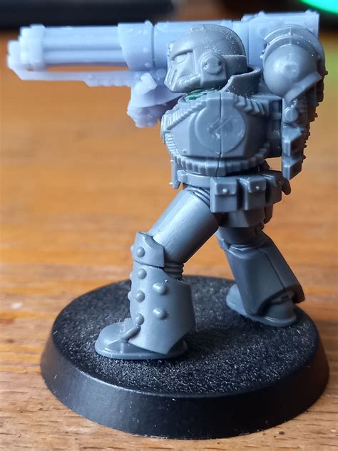 3D printer Space Knight Shoulder Mounted Gatling Gun • made with Elegoo