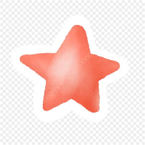 붉은 별 어린이 일러스트 스티커, 빨간, 별, 성형 PNG 일러스트 및 PSD 이미지 무료 다운로드 - Pngtree