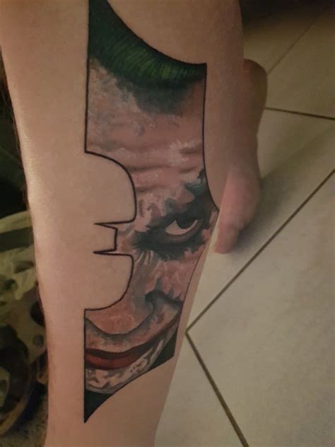 Batman logo with joker | Batman logo, Tattoos, Joker