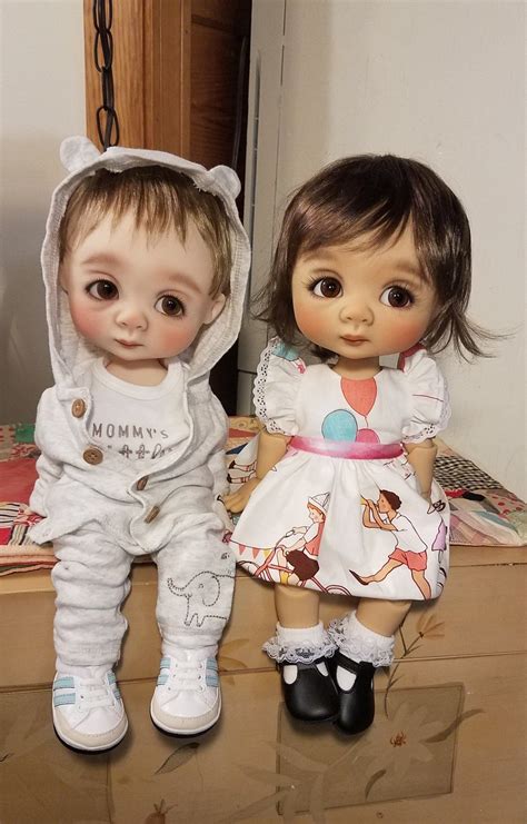 Giant 16 inch LOL (Lots of Love) Ellabella and Ellemenno, Art Dolls by