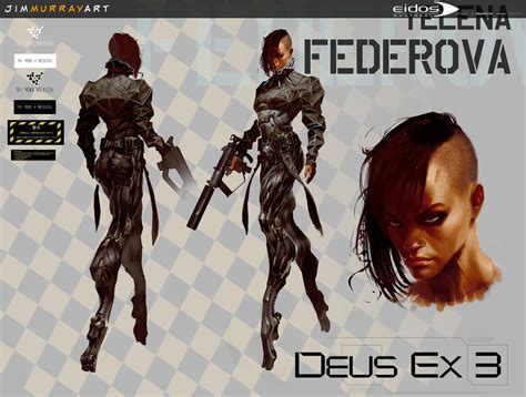 Jim Murray Art: Deus Ex characters