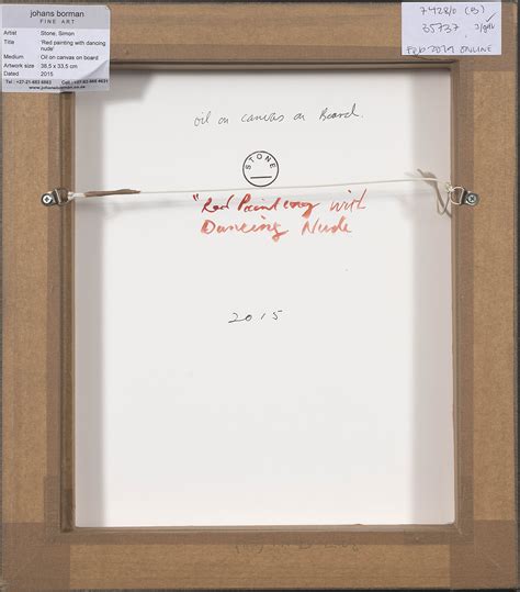Red Painting with Dancing Nude by Simon Stone | Strauss & Co