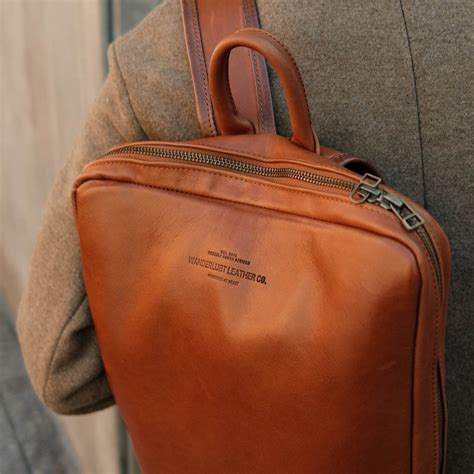 Leather Laptop Backpack – Wanderlust Leather Co