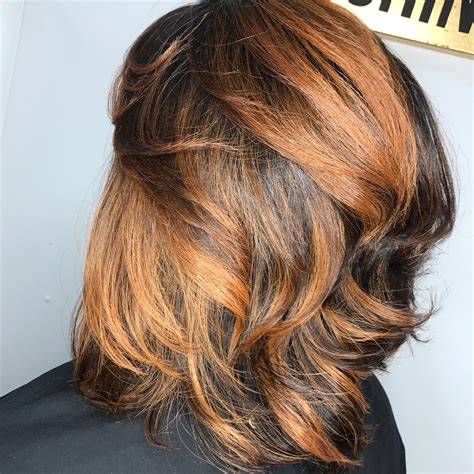 Bold highlights will soon complement long shaggy hair 18