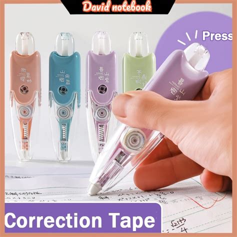 correction tape press type retractable refillable  large capacity