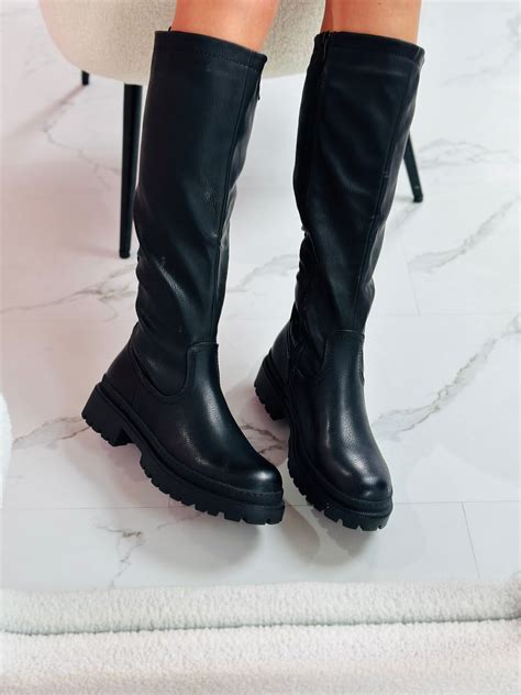 Ainsley® | Black high boots – Lily Hil