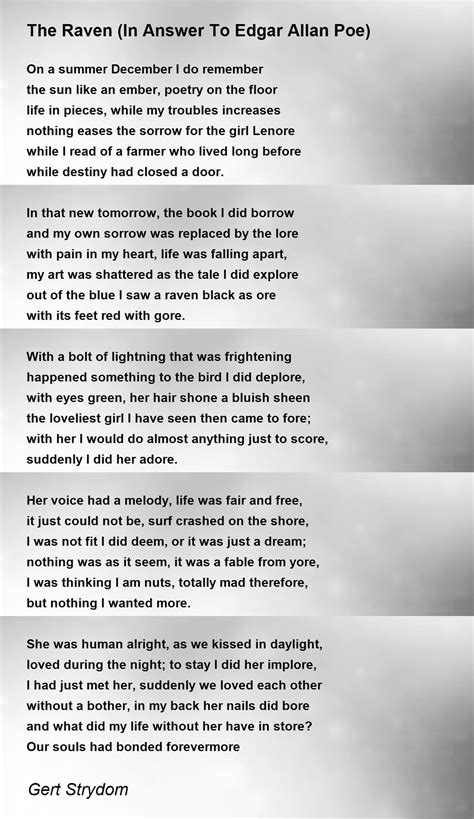 Edgar Allan Poe Poems The Raven