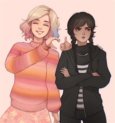 Wedneaday and Enid [Wednesday on Netflix] : r/wholesomeyuri