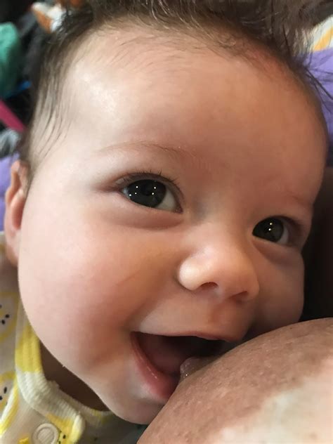 11 weeks old, and loves to cluster feed, but I forget any frustrations