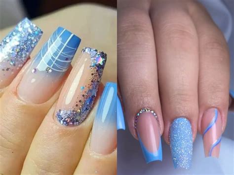 Unhas Em Acrilico Decorada - Desenhos De Unhas Artisticas Em Acrilico Com Brilho UNHAS DE ACRÍLICO