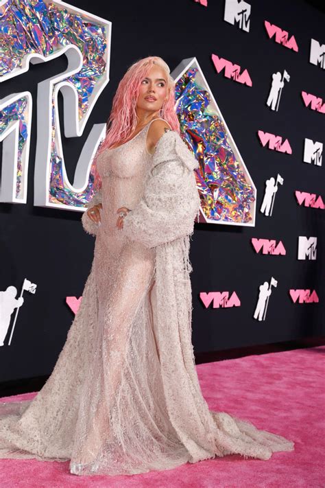Karol G Looked Like Mermaid Barbie at the 2023 MTV Video Music Awards