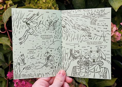 I made a frog comic about two wholesome frogs going to summer camp! : r