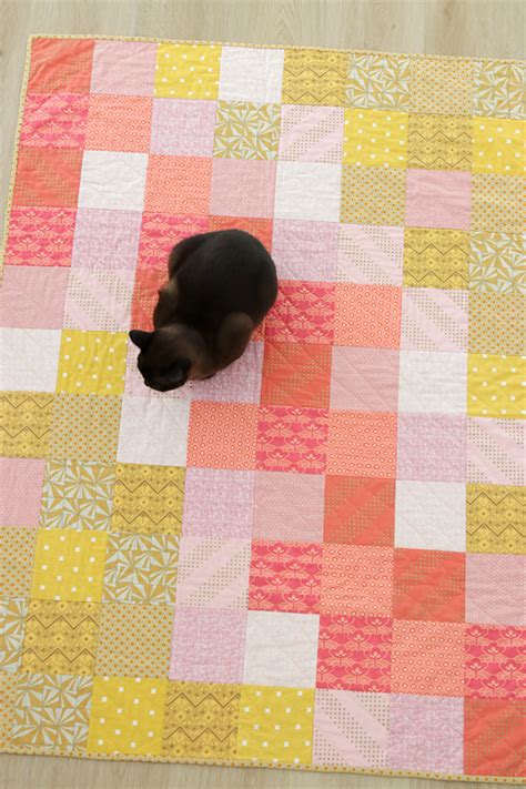 sweet  simple squares quilt pattern bonjour quilts
