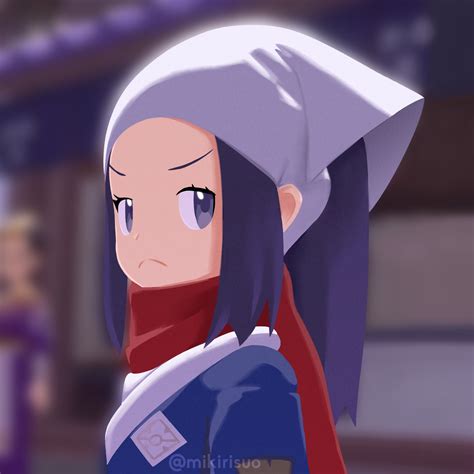 I loved Akari's expresion so I painted her : r/PokemonLegendsArceus