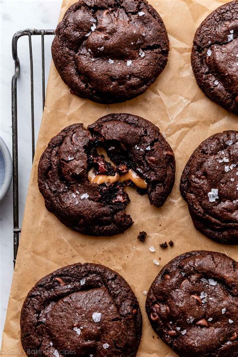 Salted Caramel Dark Chocolate Cookies - Sally's Baking
