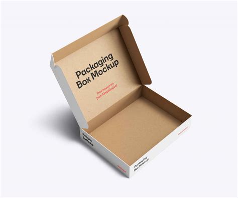 opened package box mockup psd