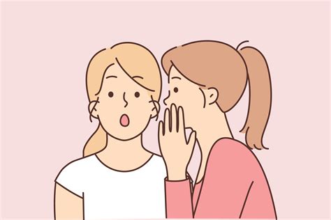 Two female friends gossip telling secrets in ears and discussing ...