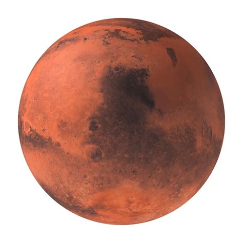 Premium PSD | Planet mars, the red planet isolated on transparent ...