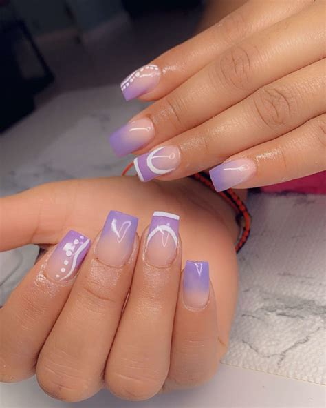 20+ Trending Stylish Purple Ombre Nails You Will Love