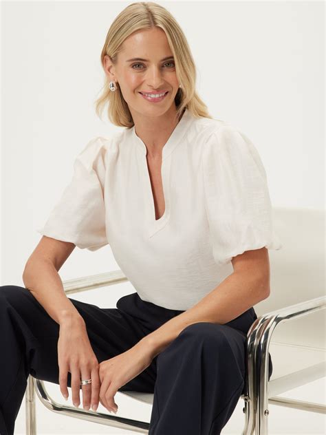 Abby Puff Sleeve Top - Portmans Online