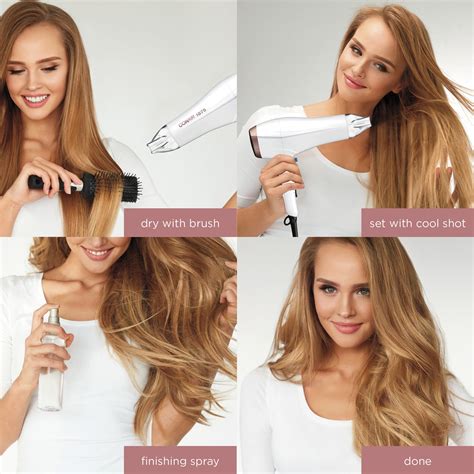 Metallic - Conair Double Ceramic Technology Hair Dryer with