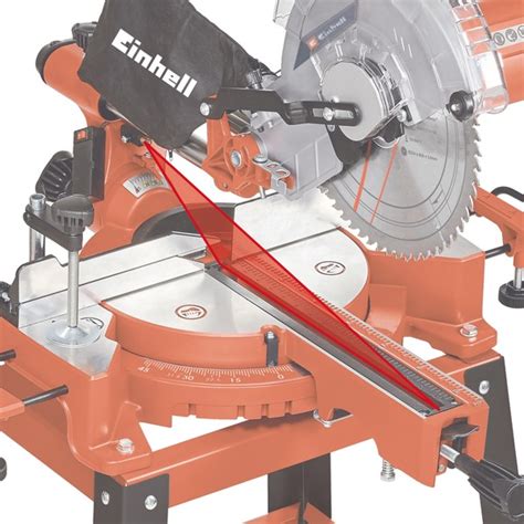 EINHELL Zug-Kapp-und Gehrungssäge TC-SM 2531/2 U rot/schwarz, 1.900 Watt