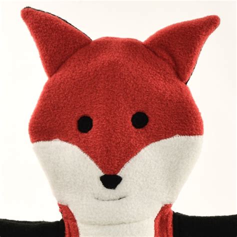 fox hand puppet etsy