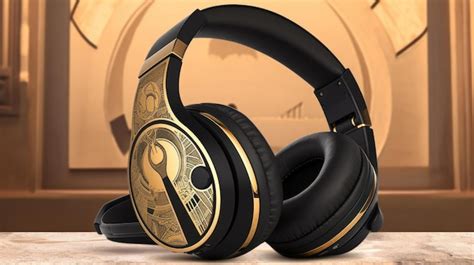 premium ai image  pair  black  gold headphones   gold