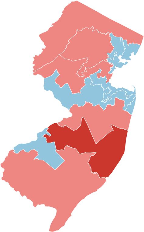 Download 2010 United States House Of Representatives Elections - Simple Map Of New Jersey PNG