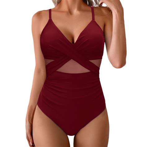Clearance Swimsuits One Piece Push up Swimsuit for Women One Piece