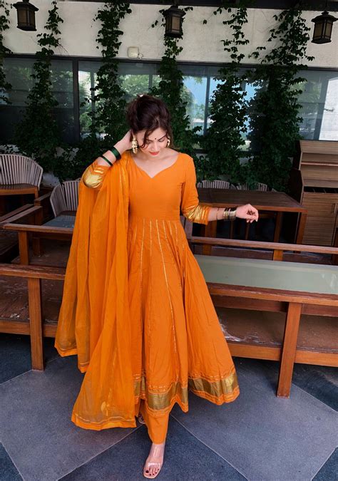 This three piece set includes kurta, palazzo pants and dupatta. Kurti ...