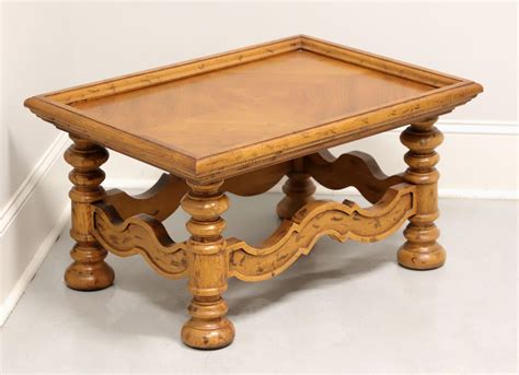 DREXEL Velero Mid 20th Century Spanish Style Coffee Cocktail Table at