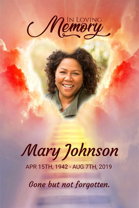 Memorial Poster - 2136 - DisciplePress - Memorial & Funeral Printing