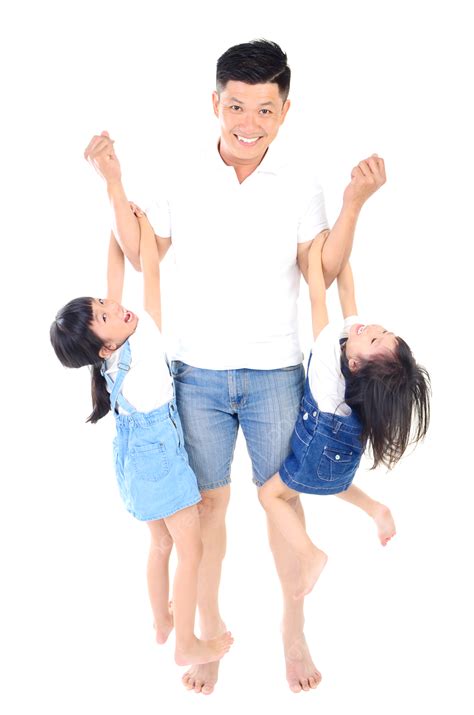 Asian Family Fatherhood, Girl, Adorable, Joyful PNG Transparent Image