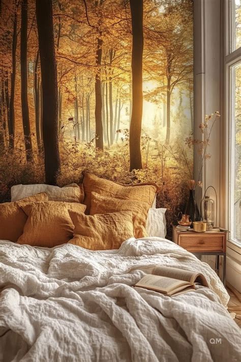 fall bedroom wall decor cozy ideas quiet minimal