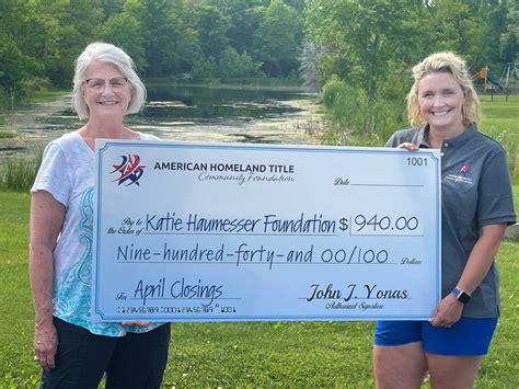 American Homeland Title Community Foundation - Yesterday we were able