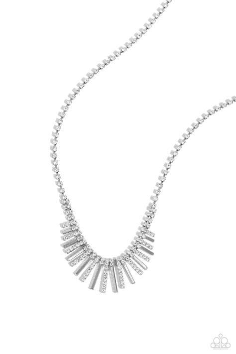 Paparazzi Accessories: FLARE to be Different - White | Paparazzi