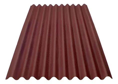 Telha Ecológica Clássica Vermelha 3mm 2,00x0,95m Onduline Vermelho