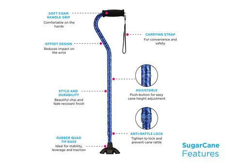 Snapklik.com : NOVA Medical Products Sugarcane, Walking Cane